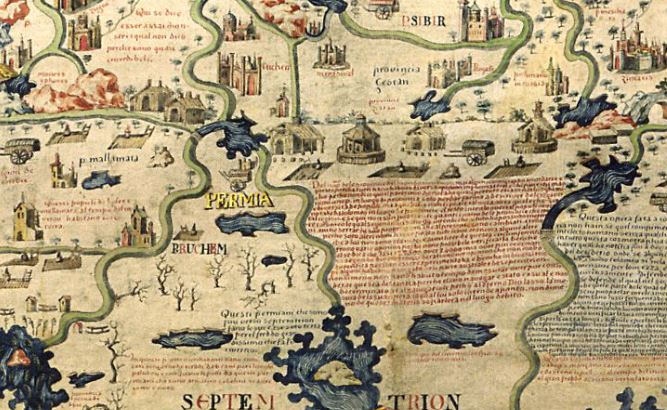 Часть карты мира Fra Mauro, 1450 год